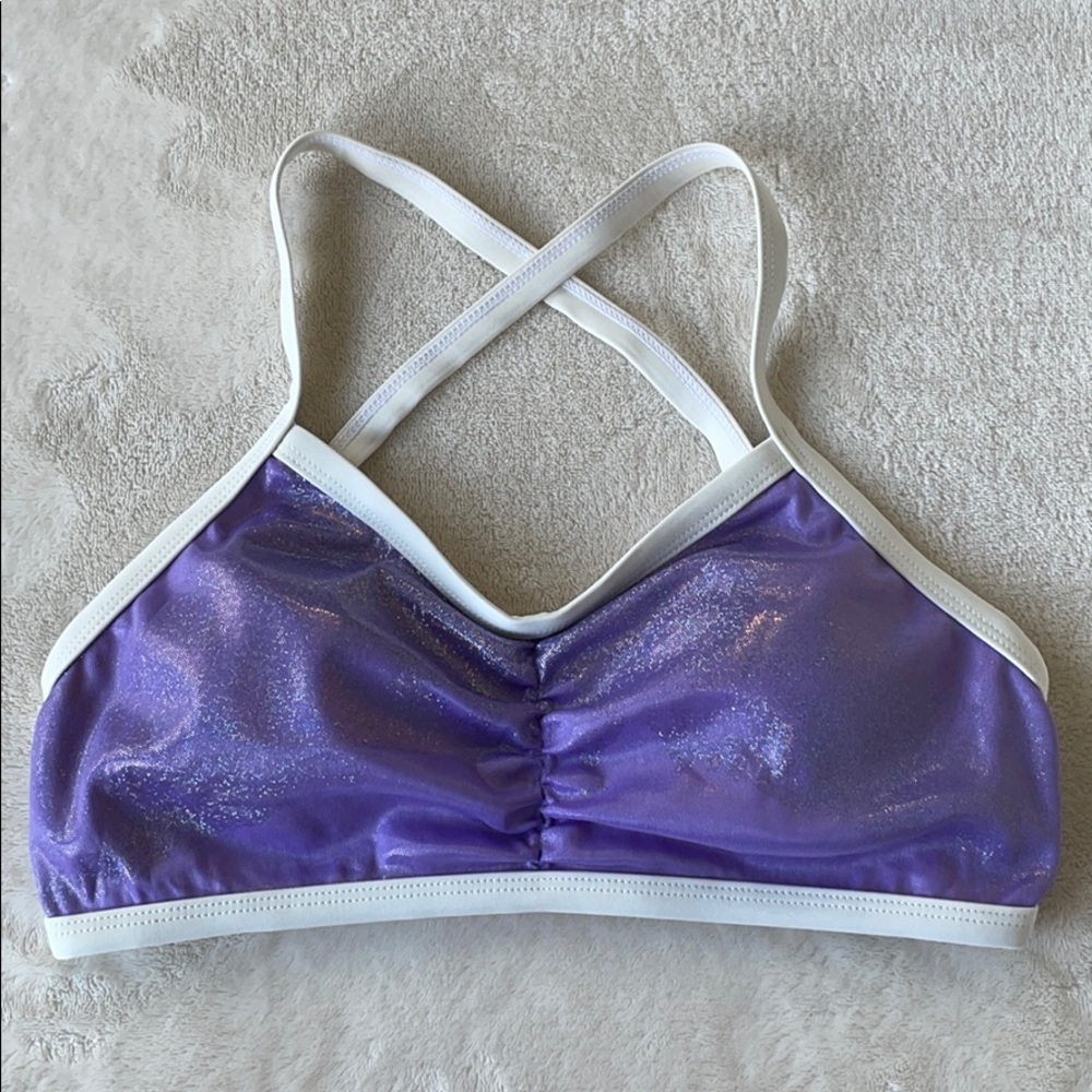 Gale Polewear - Lavender Glitter Polewear Top